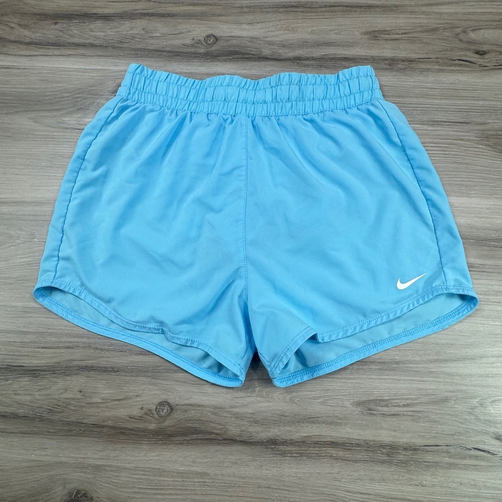 Nike Dri-FIT Running Shorts Light Blue DX4967-407 Girls Large